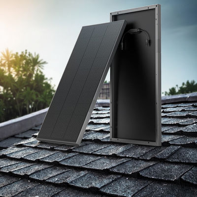 Un buon prezzo. pannello solare monocristallino da 100 Watt nero completo per camper rimorchi camper marine in linea