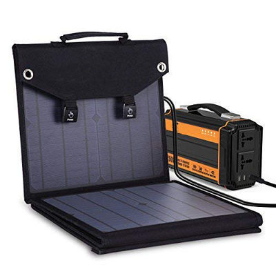 Un buon prezzo. Modulo di kit di pannelli solari portatili pieghevoli da 100W per camper smartphone camper cellulare laptop in linea