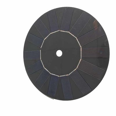 Un buon prezzo. 2.1w 350mA 6V Rotondo pannello solare personalizzato nero in fibra di vetro per fontana in linea