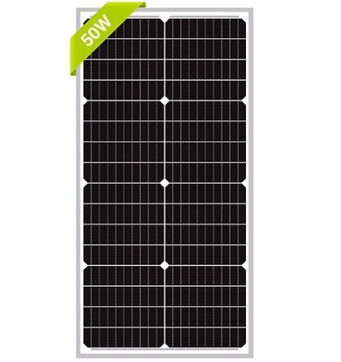 50W 12V pannello solare monocristallino per la ricarica sostenibile della batteria di RV Camper SUV