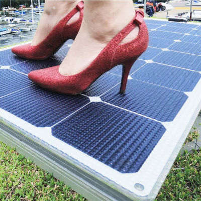 Un buon prezzo. Black Off Grid pannelli solari monocristallini portatili 55W 12V per camper barca marina per parcheggio auto in linea