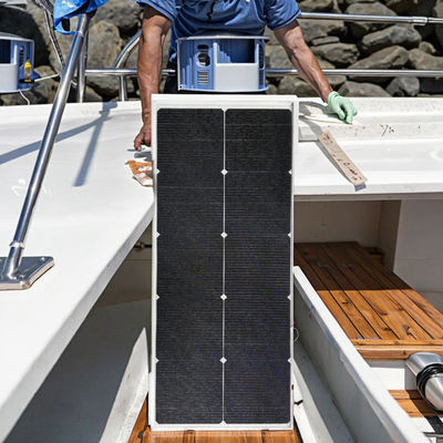 Un buon prezzo. Bianco o nero camminabile pannelli solari semi-rigidi personalizzabili per cantiere navale costruzione di barche solr tetto piastrella OEM ODM in linea