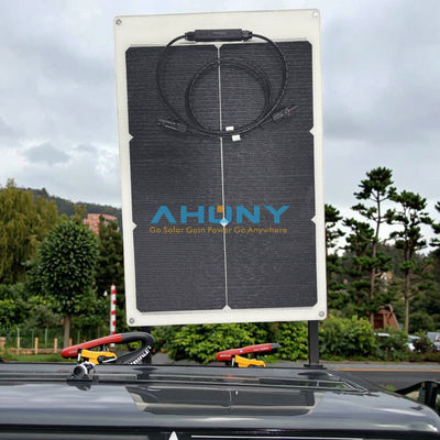 Un buon prezzo. 50W 22V ETFE Nero pannello solare flessibile, ETFE nero sottile, sottile semi-flessibile PERC mono cellule solari ad alta efficienza 12 Volt per la ricarica della batteria in linea