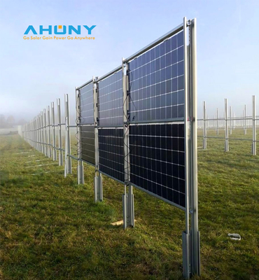 Un buon prezzo. Kit di pannelli di recinzione solare bifacciale verticale per irrigazione in giardino, stagno, allevamento di pollame, generazione di energia fuori rete in linea